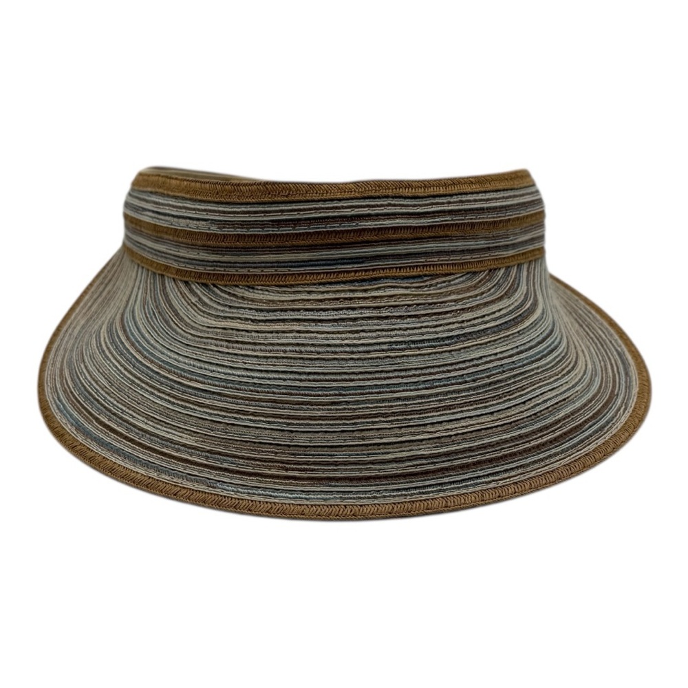 Buttons Striped Women's Visor
